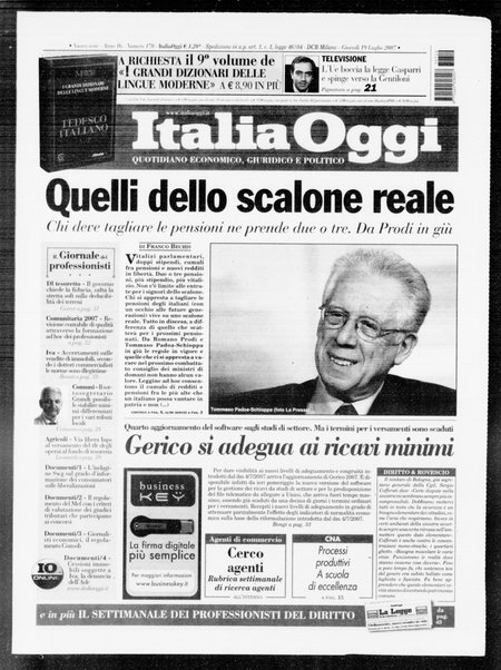 Italia oggi : quotidiano di economia finanza e politica